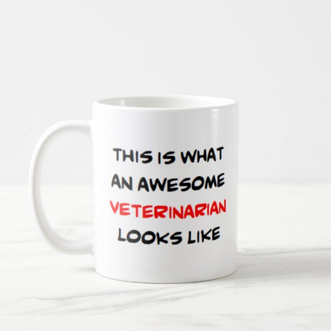 Taza De Café veterinario, impresionante (Izquierda)