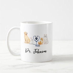 Taza De Café Veterinario Personalizado Día del Médico Persona