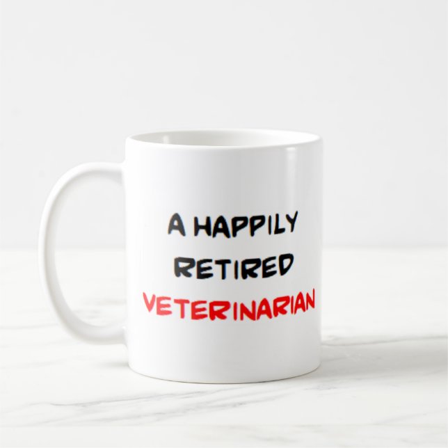 Taza De Café veterinario retirado (Izquierda)