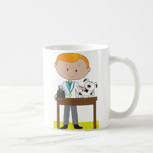 Taza De Café Veterinario y perro