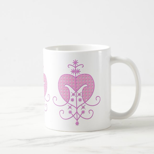 Taza De Café Veve para Erzulie Freda (Derecha)