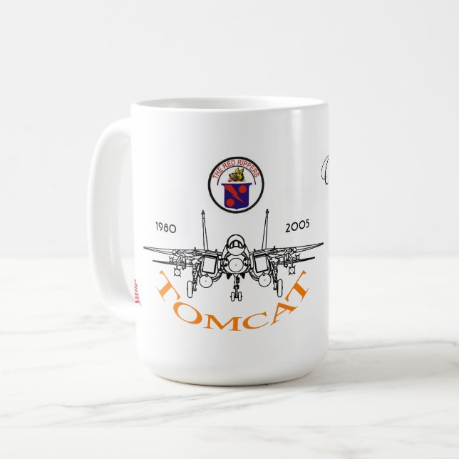 Taza De Café VF-11 Los Rippers Rojos (Anverso izquierdo)