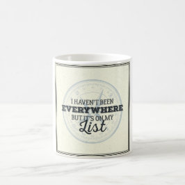 Taza De Café Viaja más cita de motivación del sello del compás