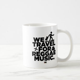Taza De Café Viajamos Para El Pegatina De Música De Reggae