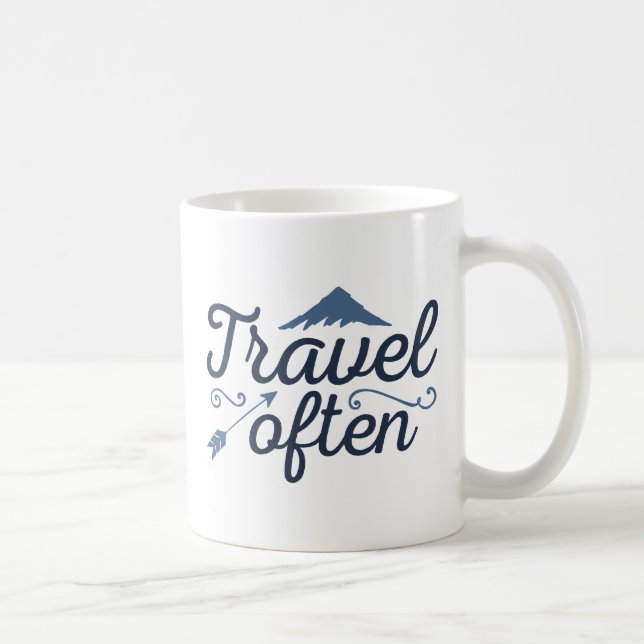 Taza De Café Viajar a menudo (Derecha)