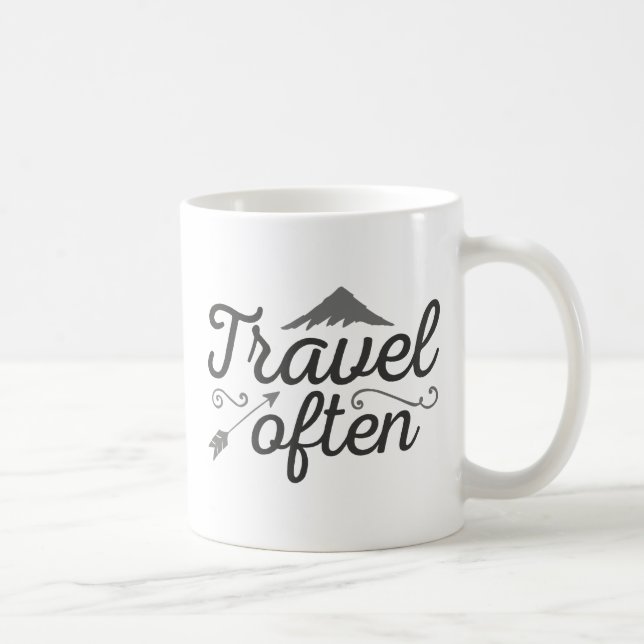 Taza De Café Viajar con frecuencia (Derecha)