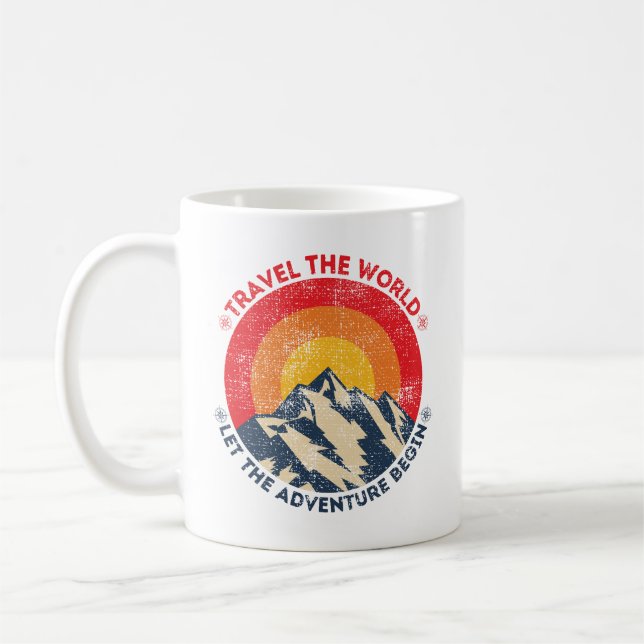 Taza De Café viajar por el mundo y dejar que la aventura empiec (Izquierda)