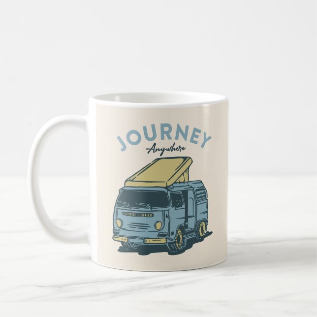 Taza De Café Viaje a cualquier lugar (Izquierda)