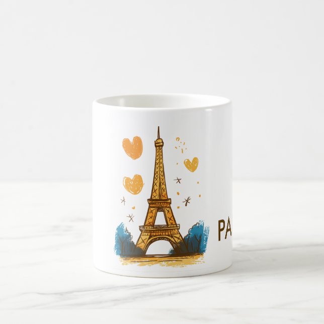 Taza De Café Viaje a París Francia (Centro)