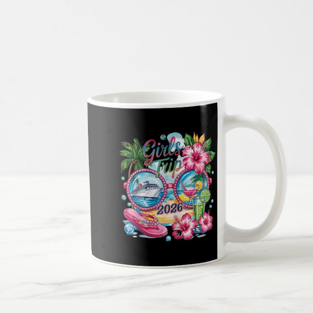 Taza De Café Viaje de chicas 2026 Vacaciones Bestie Vacati (Derecha)
