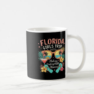 Taza De Café Viaje de Chicas de Florida 2025 Beach Vibes Vacaci