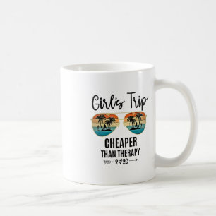 Taza De Café Viaje de chicas más barato que una terapia Grupo d