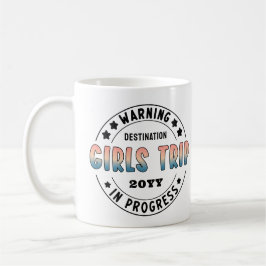 Taza De Café Viaje de Chicas personalizados en curso Gradiente 