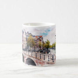 Taza De Café Viaje de cosecha de agua de los Países Bajos de Am
