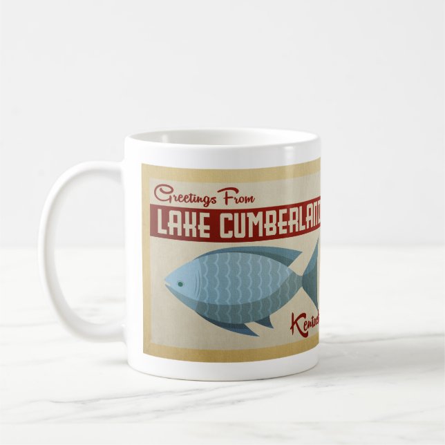 Taza De Café Viaje de cosecha de peces del lago Cumberland (Izquierda)