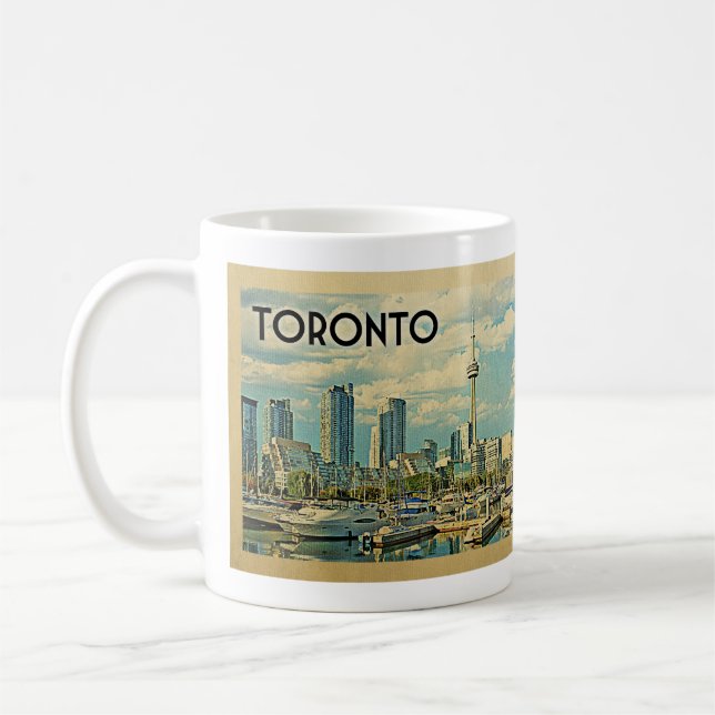 Taza De Café Viaje de cosecha de Toronto Canadá (Izquierda)