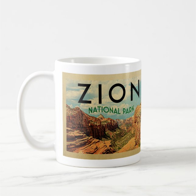 Taza De Café Viaje de cosecha del Parque Nacional Zion (Izquierda)