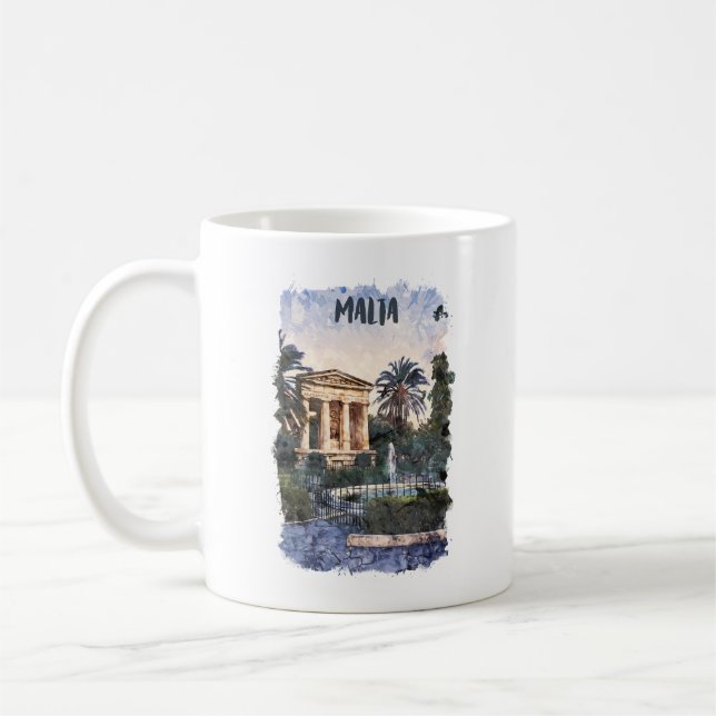 Taza De Café Viaje de cosecha mediterránea en aguas de Malta (Izquierda)