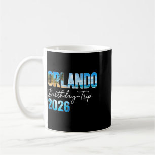 Taza De Café Viaje de cumpleaños a Orlando 2026 Familia