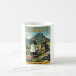Taza De Café Viaje de Irlanda de Vintage