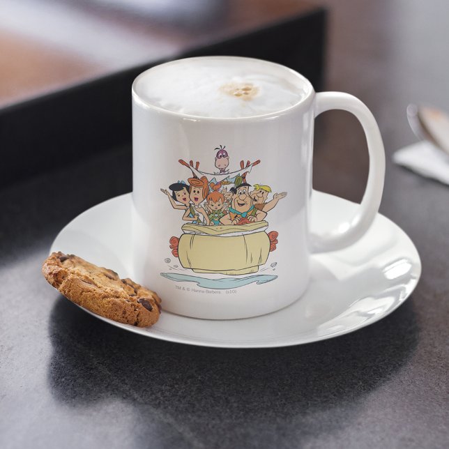 Taza De Café Viaje de la familia Flintstones (Subido por el creador)