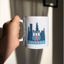 Taza De Café Viaje de la línea aérea de Chicago