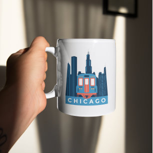 Taza De Café Viaje de la línea aérea de Chicago
