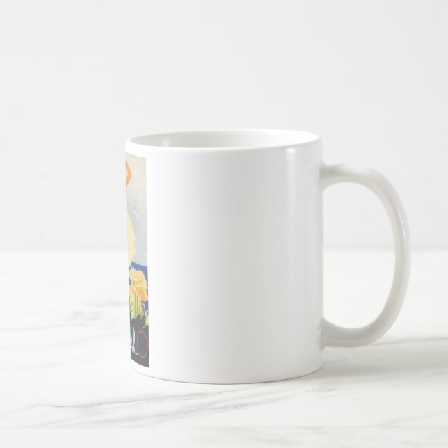 Taza De Café Viaje de la playa del Chica de moda Monte Carlo (Derecha)
