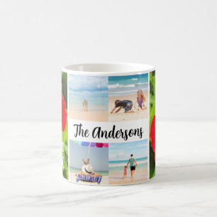 Taza De Café Viaje de nombre familiar de familia de fotos en Ha