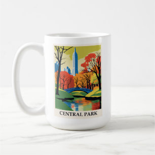 Taza De Café Viaje de Nueva York a Vintage Central Park