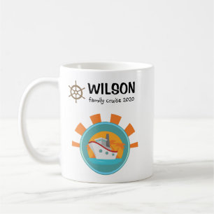 Taza De Café Viaje de vacaciones de crucero familiar Keepsake