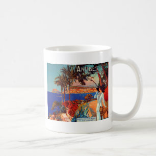 Taza De Café Viaje de Vintage Antibes Cote D'Azur