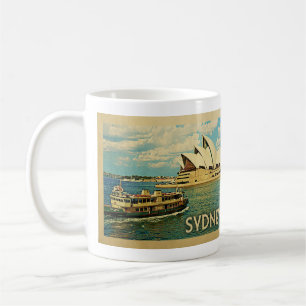 Taza De Café Viaje del vintage de Sydney Australia