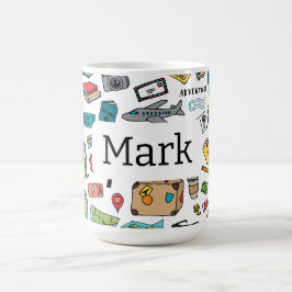 Taza De Café Viaje en avión Viajero de Londres