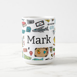 Taza De Café Viaje en avión Viajero de Londres