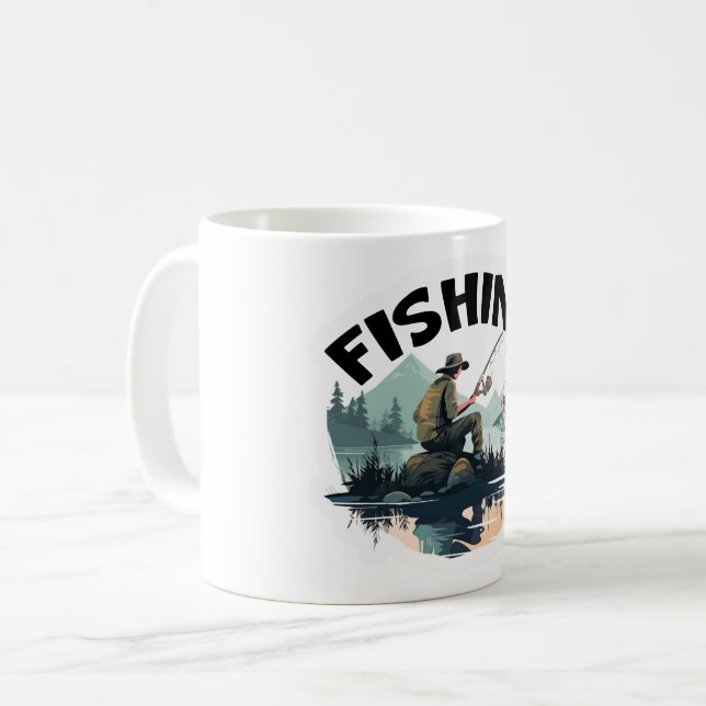 Taza De Café Viaje en el campamento de pescadores (Anverso izquierdo)