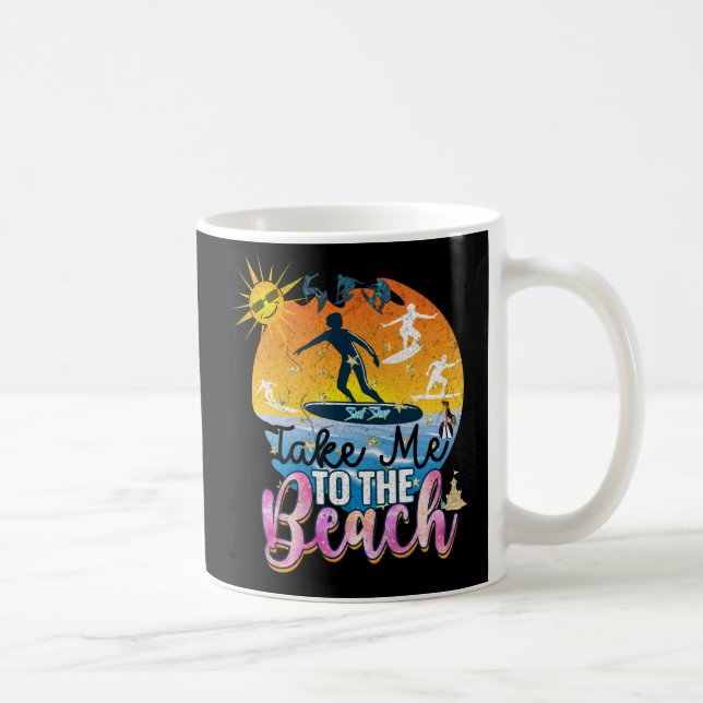 Taza De Café Viaje en la playa de Verano (Derecha)