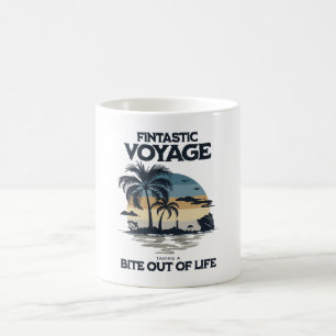 Taza De Café Viaje Fintástico Tomando un Bocado de la Vida