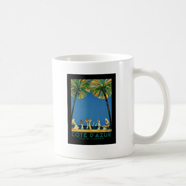 Taza De Café Viaje francés en la Costa Azul (Derecha)