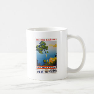 Taza De Café Viaje francés vintage de Baleares