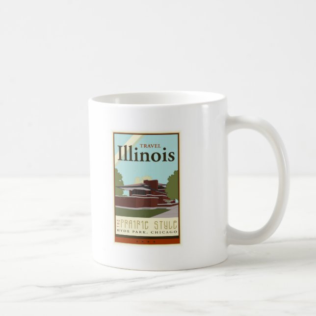 Taza De Café Viaje Illinois (Derecha)