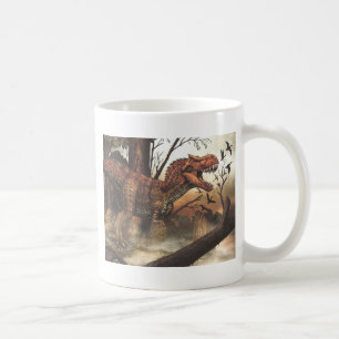 Taza De Café Viaje Jurásico: Dinosaurio en su Hábitat Natural