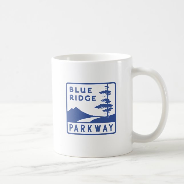 Taza De Café Viaje por carretera Blue Ridge Parkway Retro (Derecha)
