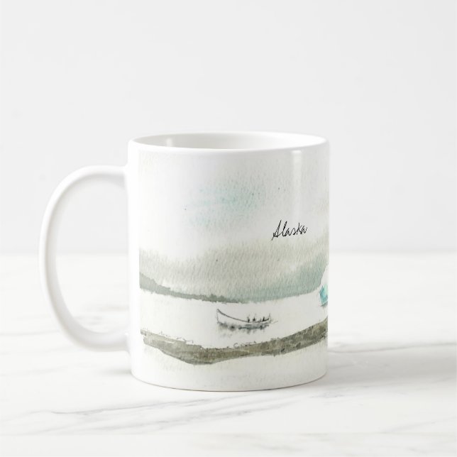 Taza De Café Viaje zurdo del barco de Alaska (Izquierda)