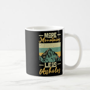 Taza De Café Viajero Antiguo Más Montañas Menos Agujeros