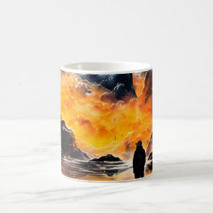 Taza De Café Viajero Astronauta Horizonte Cósmico Viaje