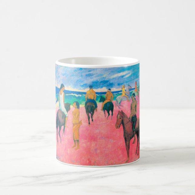 Taza De Café Viajeros en la playa, Gauguin (Centro)