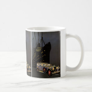 Taza De Café Viajes antiguos, cruceros y automóviles antiguos