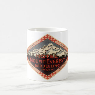 Taza De Café Viajes antiguos, Monte Everest, Darjeeling India