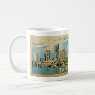 Taza De Café Viajes de época de Tampa Florida